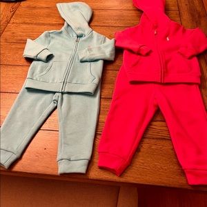 Like new Baby Girl Ralph Lauren Polo Sweatsuit Bundle.